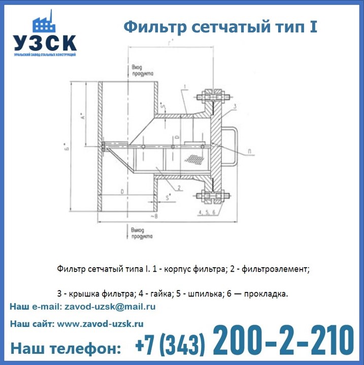 Фильтр сетчатый ФС по Т-ММ-11-2003 в Оше