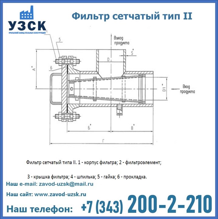 Фильтр сетчатый ФС по Т-ММ-11-2003 в Оше
