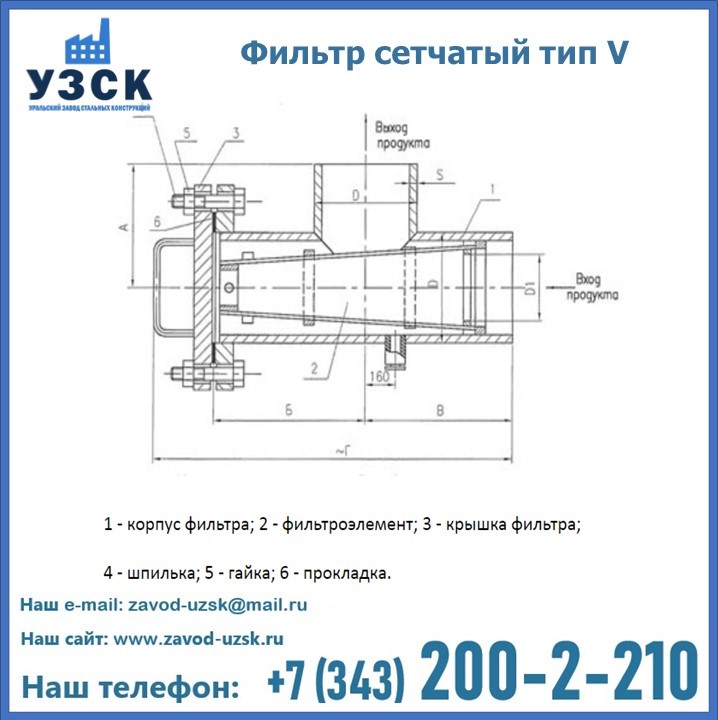 Фильтр сетчатый ФС по Т-ММ-11-2003 в Оше